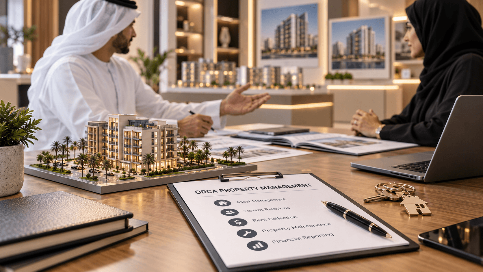 Modern managed property exterior