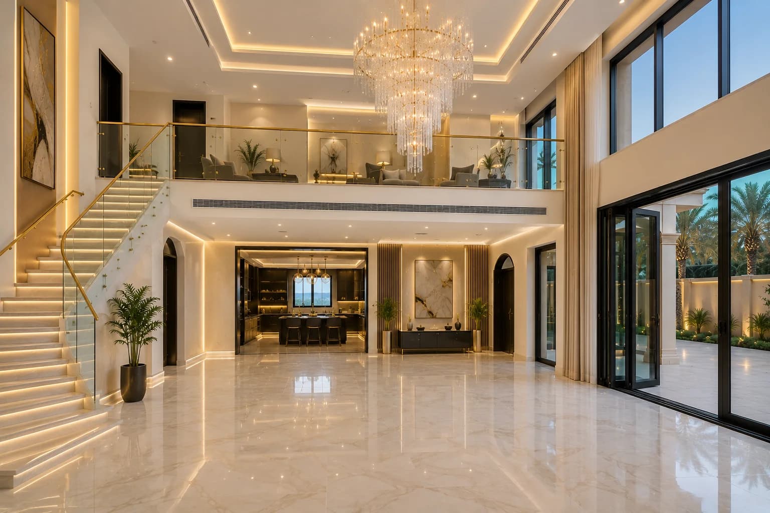 Modernized interior following refurbishment